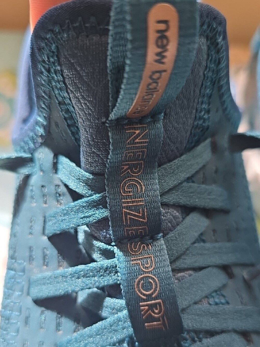 New Balance Teal Knit Running Shoes